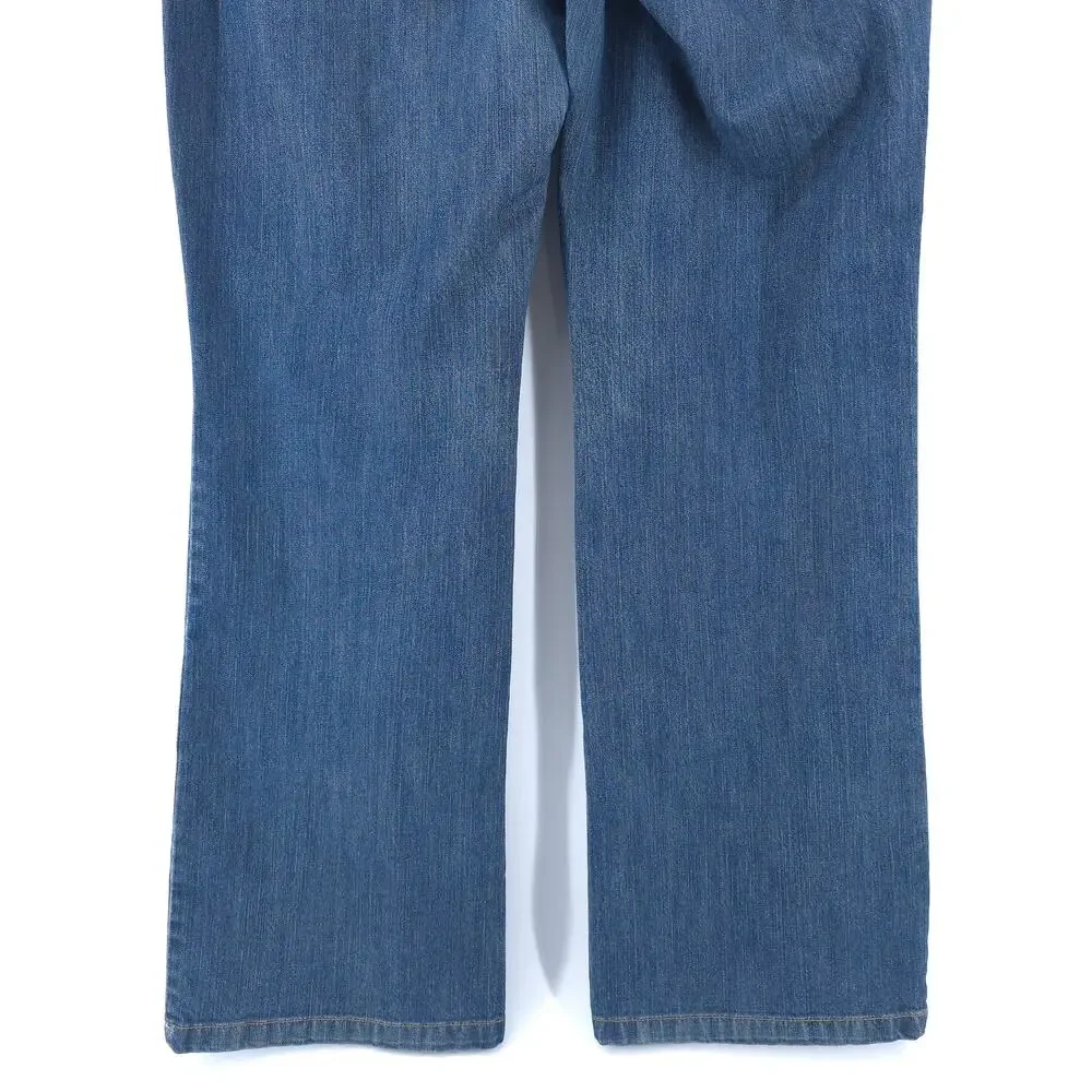 Izod Comfort Country Prep Ranch Classic Fit Bootcut Jeans Stretchy Dark Wash 12R - Picture 11 of 13
